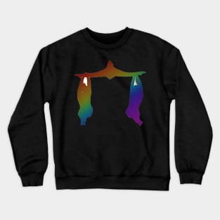 A women’s trio doing pancake Crewneck Sweatshirt